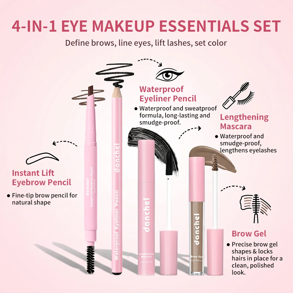 Set Trucco Tutto in Uno con Tutti i Cosmetici, Inclusi Base Trucco, Correttore, Contouring, Fard in Polvere, Trucco per Sopracciglia, Occhi e Labbra - immagine 6