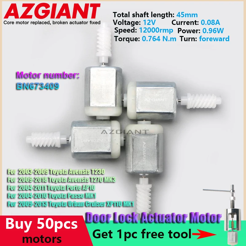 Motore Serratura Porta Centrale Per Toyota Avensis T230/T270 Mk3 Urban Cruiser Xp110 Mk1 Passo Mk1 Porte Ap10 T270 Mk3 Accessori Auto