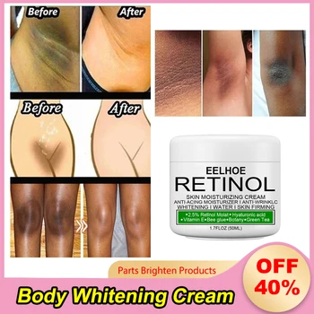 Crème Blanchissante pour le Corps, Sérum pour Parties Intimes, Aisselles, Genoux, Coudes, Aréole, Cou, Lèvres, Taches Brunes, Soins de miles