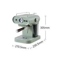 15Italian Electric Coffee Machine Bar Semi-automatic Espresso Retro Manufacturer Cappuccino Pump Type with Frother Milk Cool 1