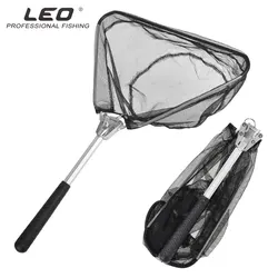 Heavy Duty Folding Fishing Landing Net with Adjustable Pole Handle (50cm G1433A)