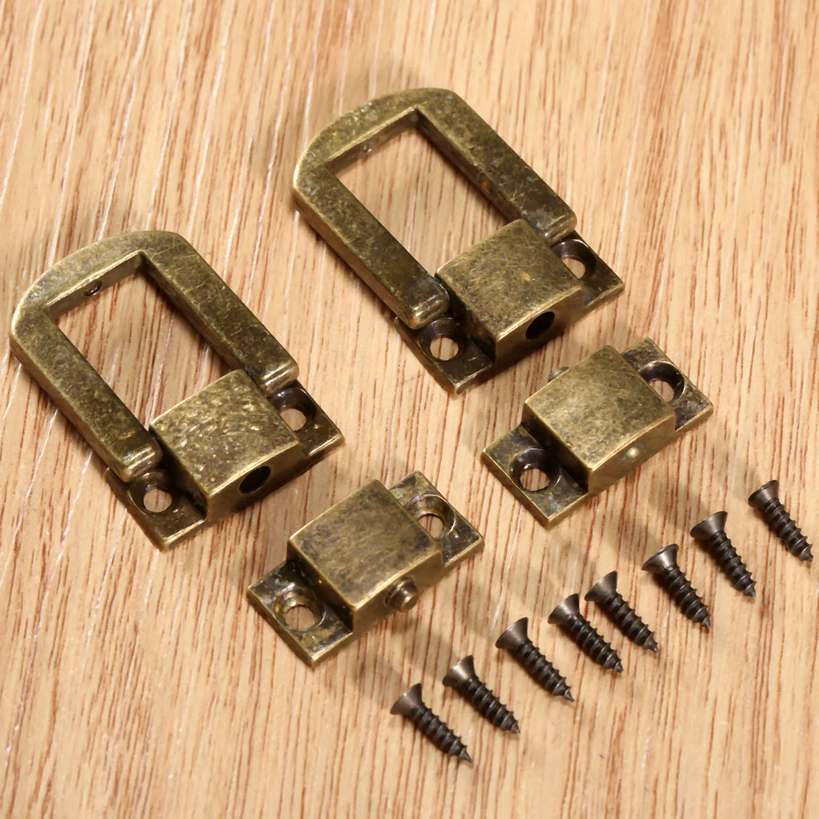 1pc 25*20mm Box Latch Hasps Wooden Jewelry Box Decorative Padlock Hasps Latch Screw Vintage Furniture Hardware furniture hardware,jewelry box hasps,decorative latches