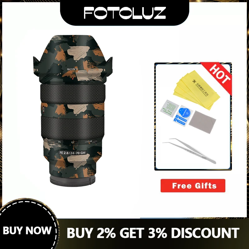 

SEL2470GM Wrap Skin Camera Lens Skin Decal Sony 24-70 FE 24-70mm f/2.8 GM Sticker Anti-scratch Protector Cover Film Case