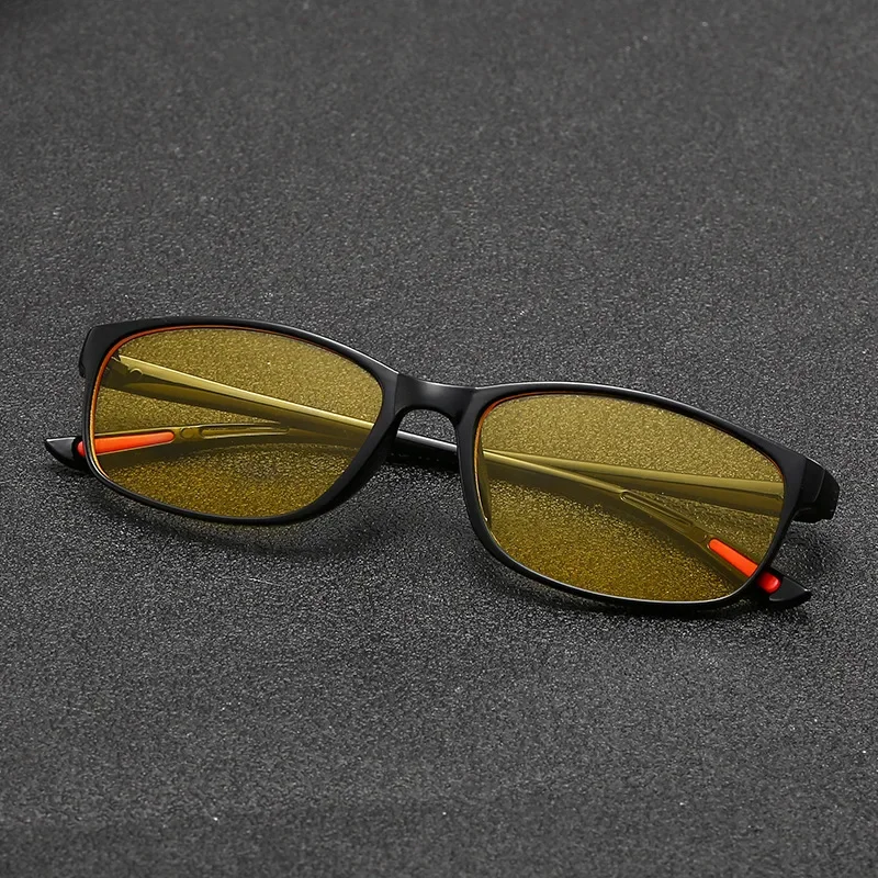 Enhanced Night Vision Retro Square Frame Eyeglasses