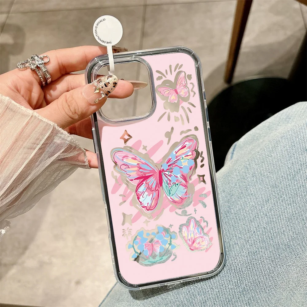 Elegant Black Butterfly Phone Case - Stylish Protective Cover