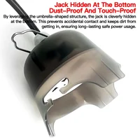 Outdoor Waterproof Electrical Socket Box, Weatherproof Power Outlet with Protective Cover for Garden Patio Wall Installation 4