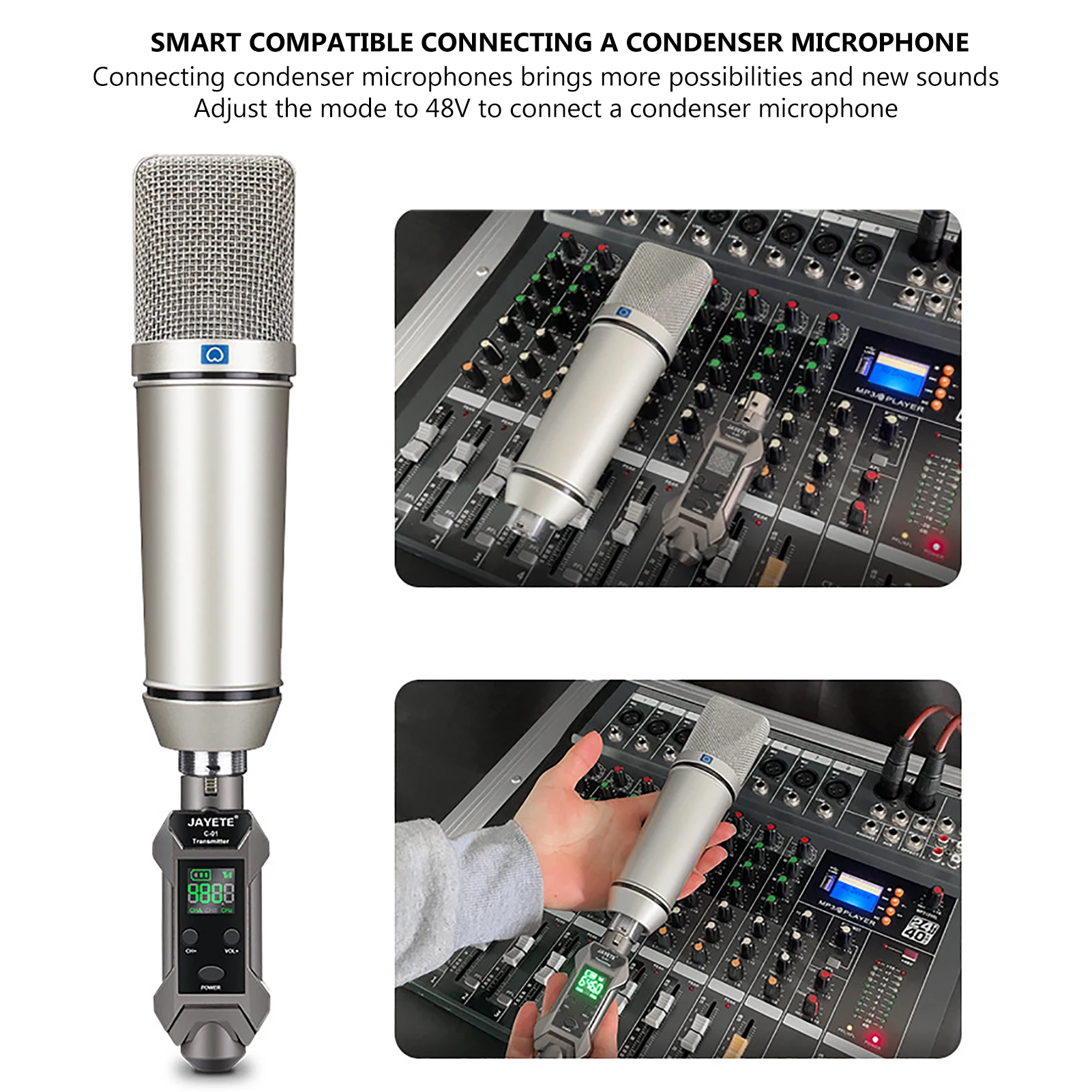配信機器・PA機器・レコーディング機器 Shaker Crystal Mic XLR Output Amazon.com: YXG UHF Wireless XLR Transmitter and Receiver