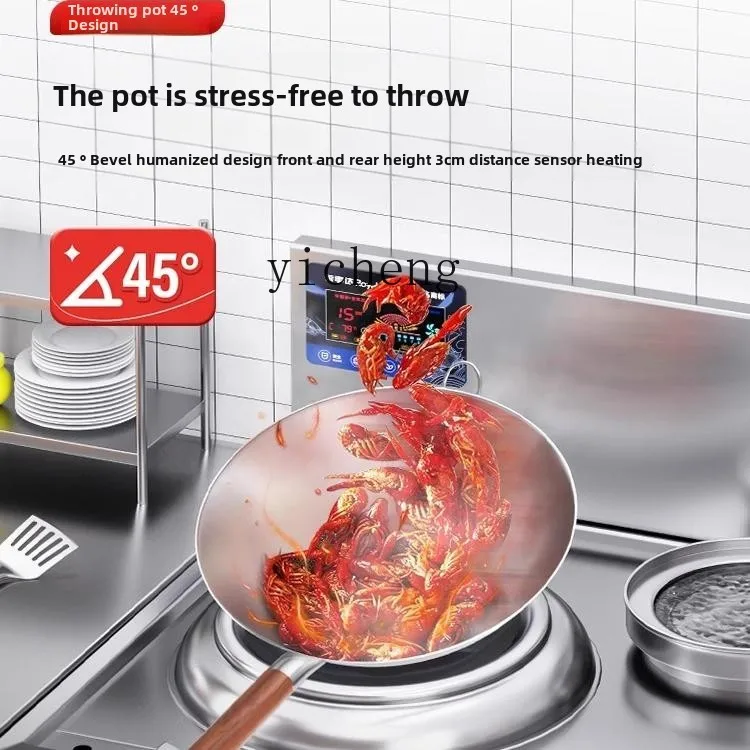 Zz large pot stove commercial canteen electromagnetic stove large induction cooker high power 3