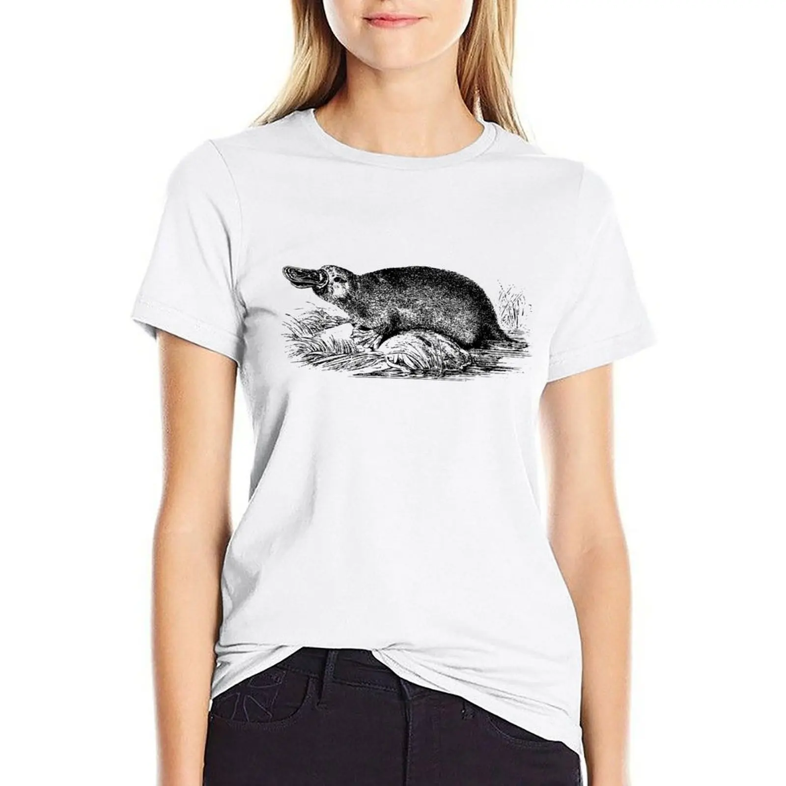 

Platypus T-shirt shirts graphic tees aesthetic clothes kawaii clothes tight shirts for Women