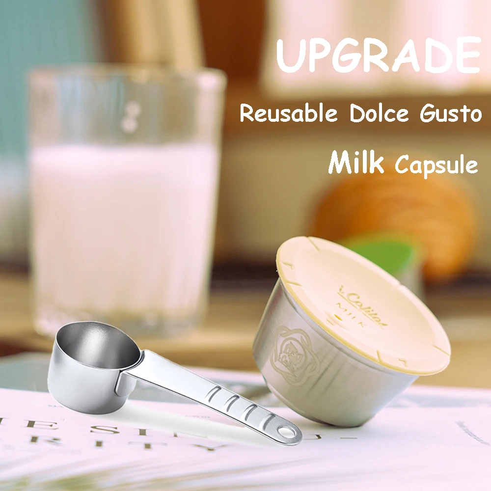 Capsula Riutilizzabile In Schiuma Di Latte Per Caffè Per Nescafè Dolce Gusto Macchina Filtro Per Caffè Ricaricabile Cappuccino Latte Maker Pod