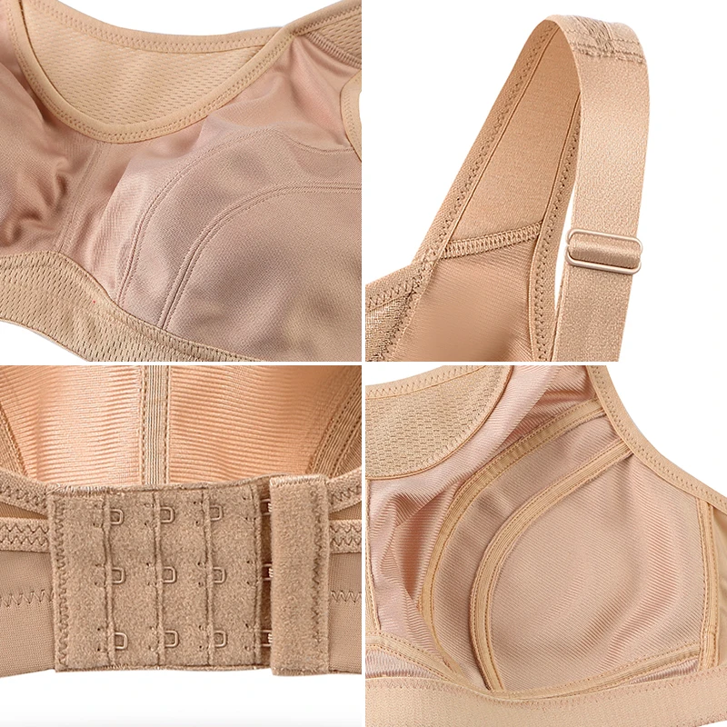 Wingslove Women Sports Bras High Impact Full-Support Yoga Clothing Bras Sexy Lingerie Non-Padded Wirefree Plus Size Underwear