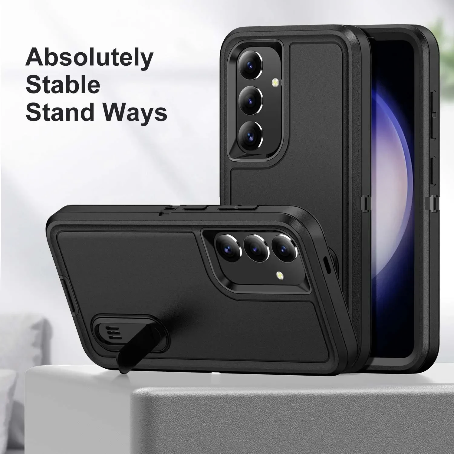 Versatile 3-in-1 Hard Phone Cover Case