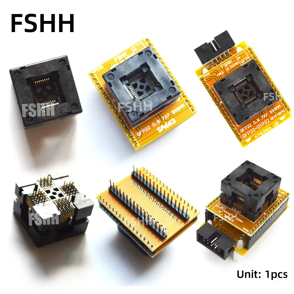 

Press SA663 adapter QFP32 to DIP32 programmer adapter TQFP32 LQFP32 test socket 0.8mm