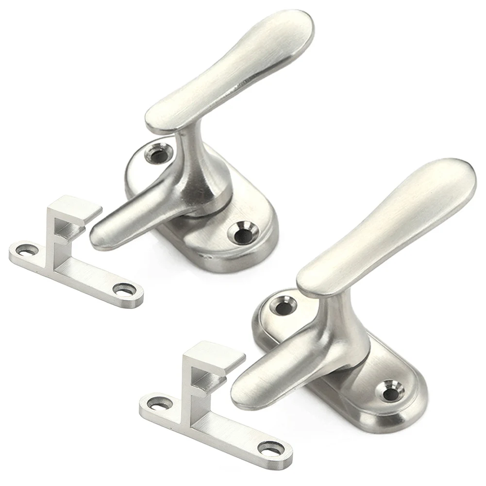 Description Picture 3 of itemStainless Steel Handle Door Bolts Wood Casement Latch Bathroom Door Lock Latch Anti-theft Window Door Buckle Hardware