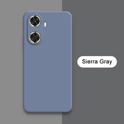 Enhanced Silicone Shockproof Phone Case - Soft Protective Cover for Huawei Enjoy 60 (Sierra Gray)
