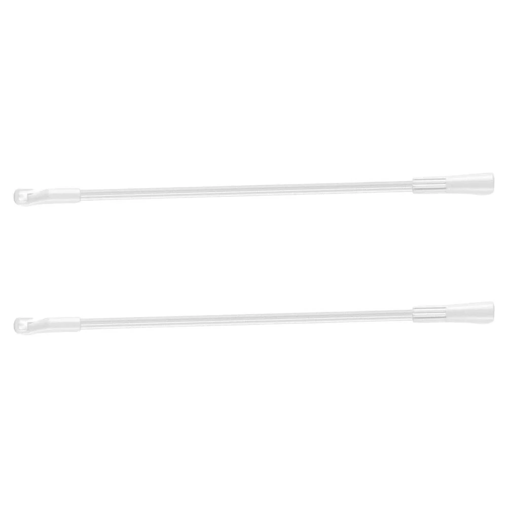 2Pcs Aluminum Alloy Curtain Pull Rods Replacement Blinds Blackout Tilt Drapery Parts Storage Hooks Easy Sturdy Smooth 1