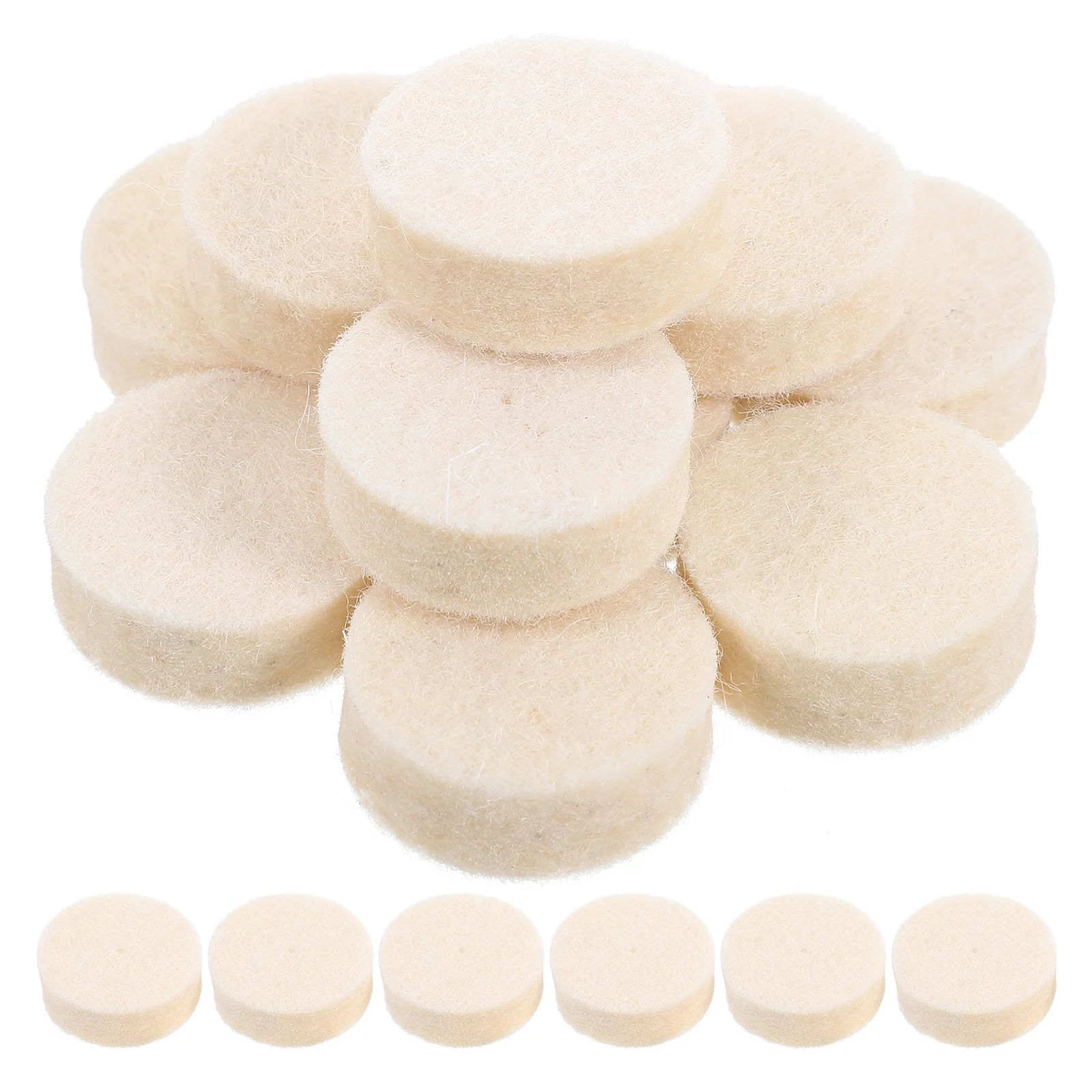 

100 Pcs Nail Polish Set Rotary Tool Accessory Jewelry Polishing Kit Metal Pad White Put Wool Pads Head Heads Making Supplies