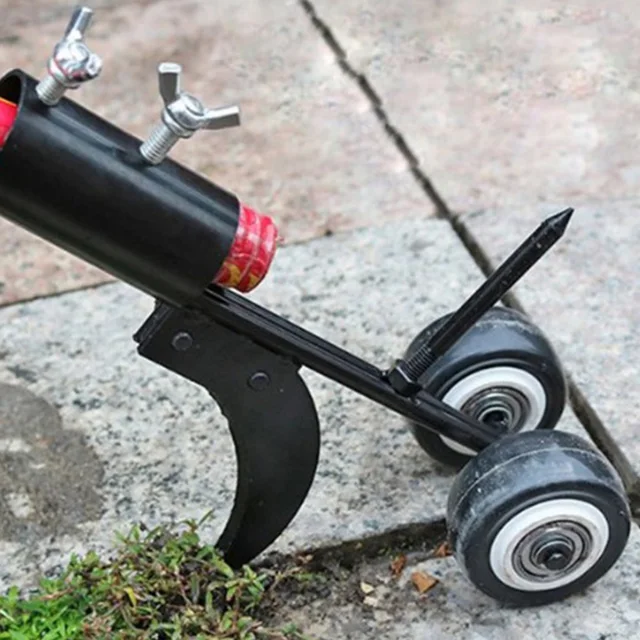 Fast Stand Up Weeding Tools With Wheels Portable Durable Weeds Trimmer For Courtyards Weeds 4