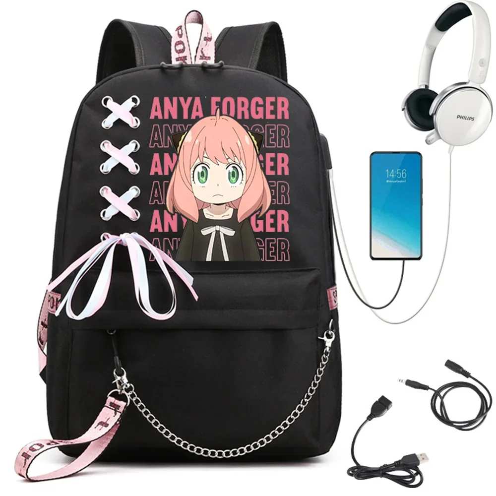 

Teenager School Bag for Girls Backpack Spy X Family Anya Forger Anime Women Bookbags Student Schoolbag Bagpack Bolsas Mochilas