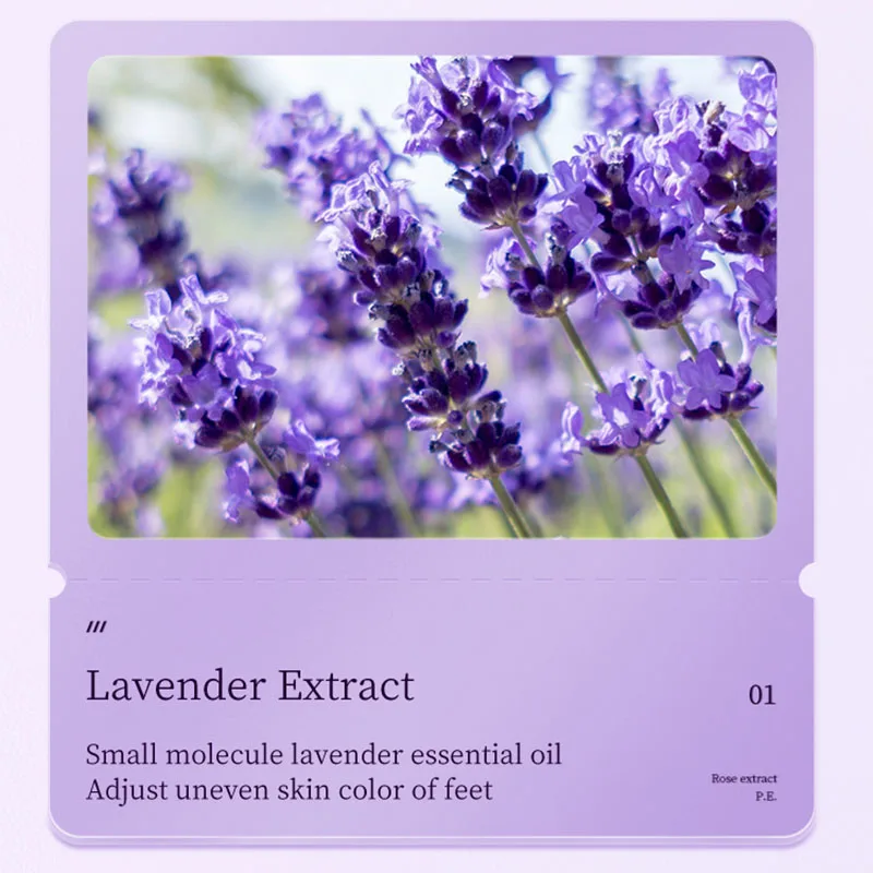 SADOER Lavender Foot Mask Moisturizing Foot Peeling Mask Anti-aging Exfoliating Feet Pedicure Exfoliant Feet Skin Care