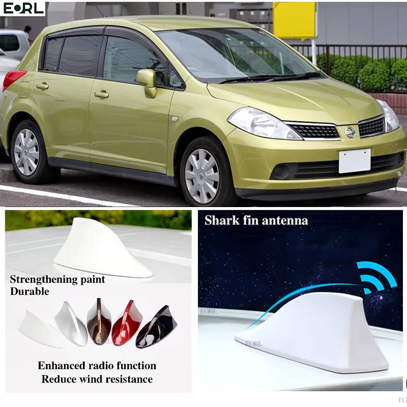 

For Nissan Tiida Pulsar Shark Fin Antenna FM Signal Super Aerials Amplifier Waterproof Signal Amplifier FM/AM Radio Aerials