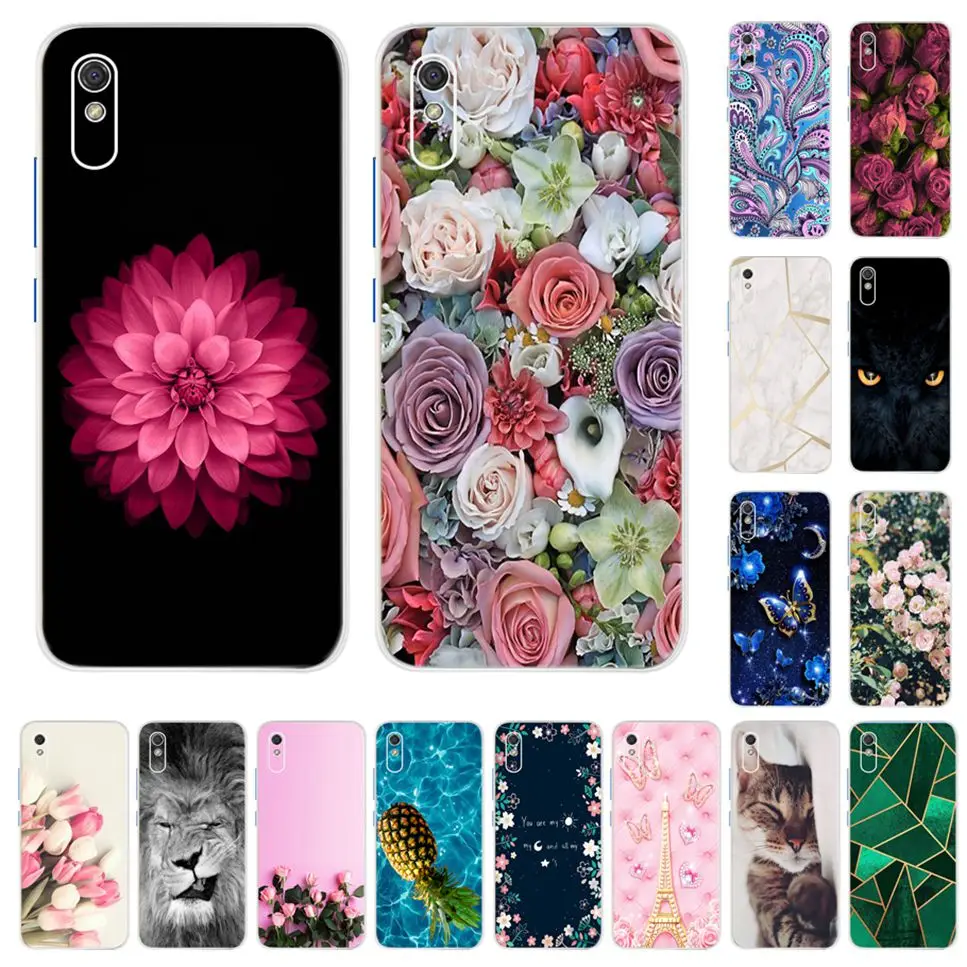 Чехол для Xiaomi Redmi 9A, чехол для телефона, мультяшный бампер, задняя Противоударная панель из мягкого ТПУ для Redmi 9A, REDMI9A, A9, 9 A, 6,53 дюйма, чехлы