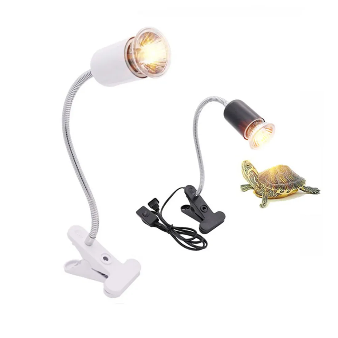 Reptile Heat Lamp Adjustable Gooseneck Aquarium Tank Heating Lamps