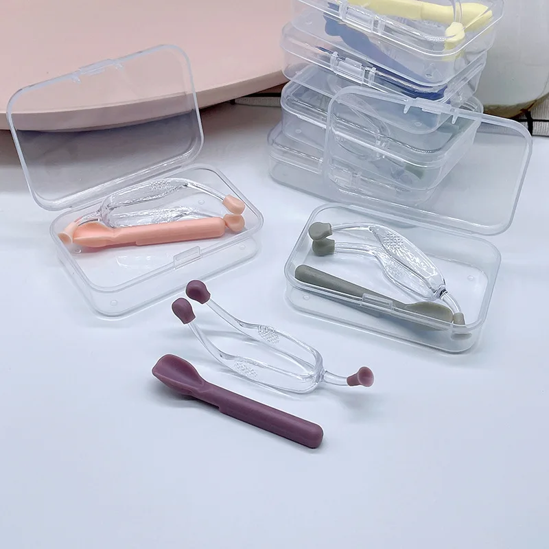 

1 Set 7 Colors Eye Care Contact Lenses Inserter Silicone Soft Tweezer Suction Stick Case Set Wearing Tools Lens Accessories