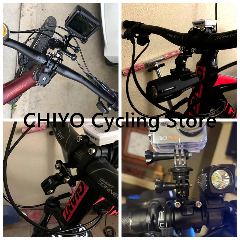 Support Pour Caméra D'action (GoPro) Sur Guidon De Vélo - En Aluminium, Montage Facile Sur Potence - Pour Filmer Tes Sorties - 7