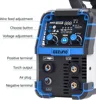 135 Amp MIG Welder, 3 in 1 Multiprocess,110V Flux Core,Flux MIG/Lift TIG/Stick Welding Machine Synergic Control IGBT Inverter 4