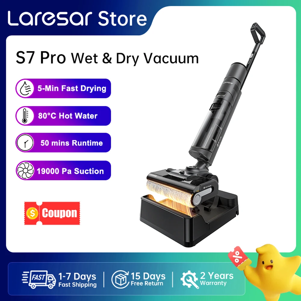 Manuel d'utilisation de l'aspirateur sans fil Laresar Elite 7
