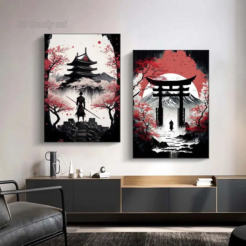 Japan Art Evolved Pictures Japan Castle Samurai Temple Canvas
