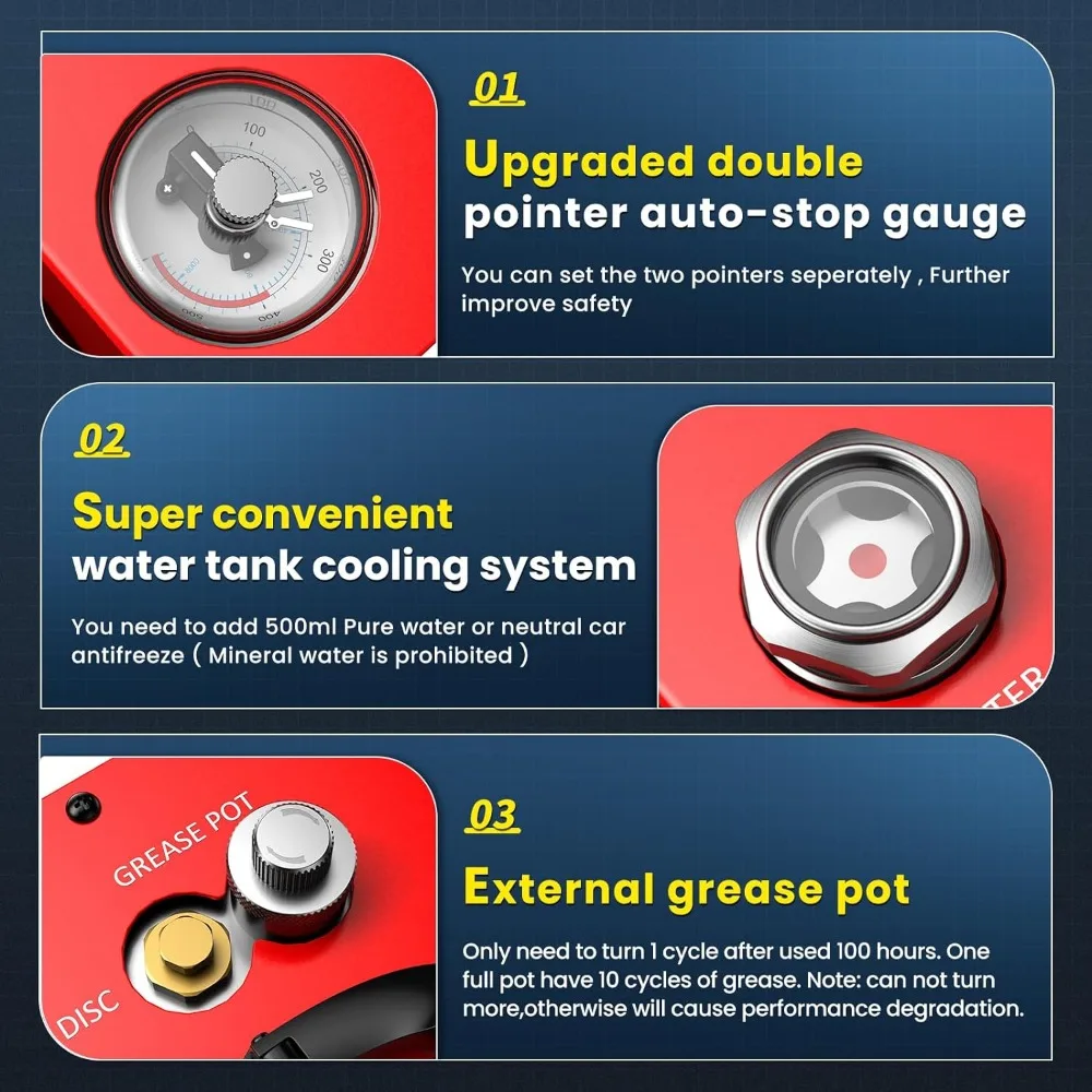 CS4 Portable PCP Air Compressor, 350W Powerful Motor,Max 5800Psi/40Mpa, Water and Fan Cooling, 5 Hours Continous Work