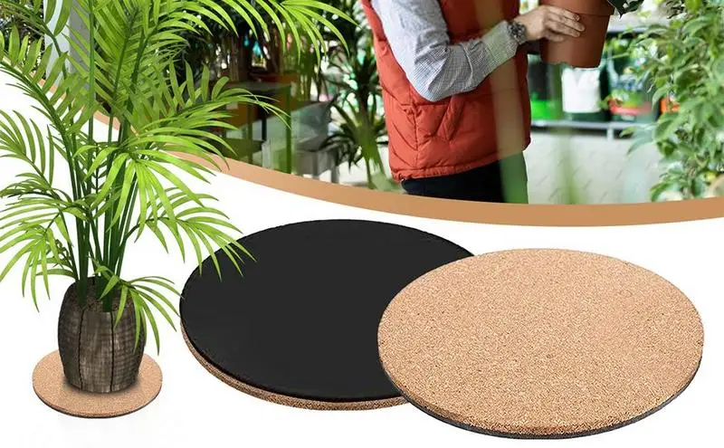 

Cork Plant Coasters Handy Round Square Shape Dia Plain Natural Wine Drink Tea Coffee Coaster Non Slip Table Pad For Home Pots