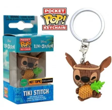 thumbnail image 1 of Nuevos 22 estilos de llaveros Funko Pocket pop de Mickey Mouse, Minnie, Donald Duck, Stitch, Angel, Elvis, TIKI, Lilo y Scrump, figuras de vinilo, 1 of 5