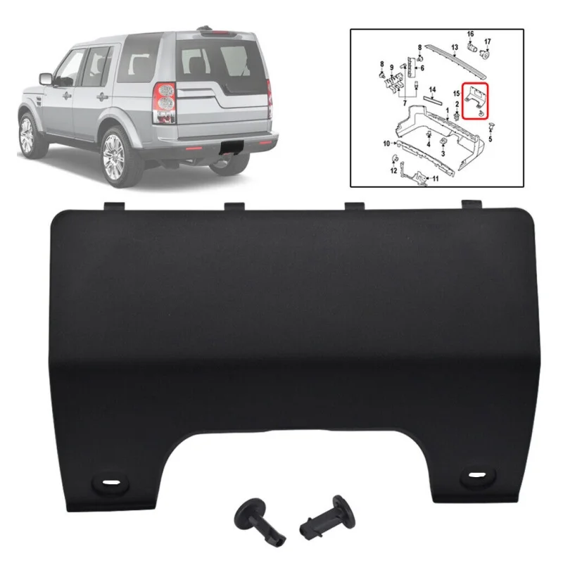 

For LAND ROVER DISCOVERY 3&4 REAR BUMPER TOWING COVER TRIM AND CLIPS - DPO500011PCL