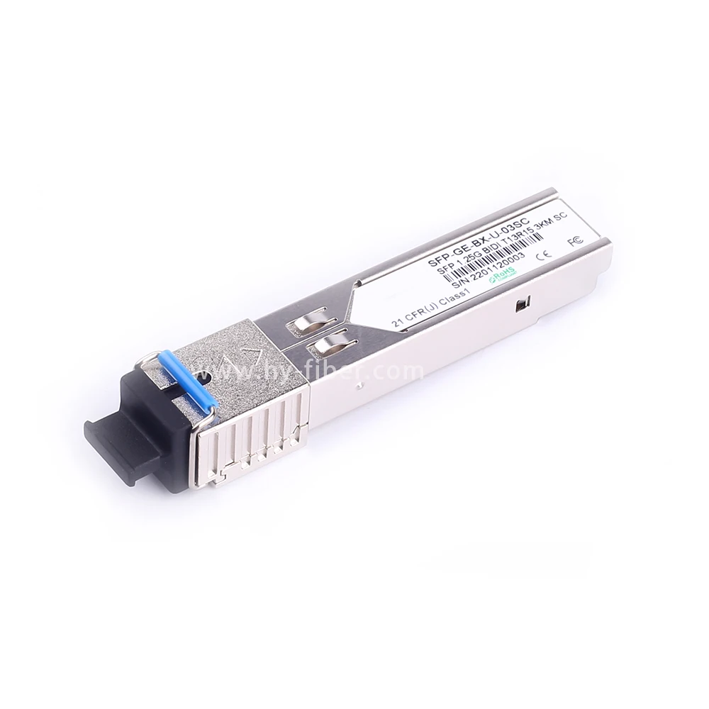 1.25Gbps SFP Transceiver BiDi 3km Single Mode SC Port 2 Pairs