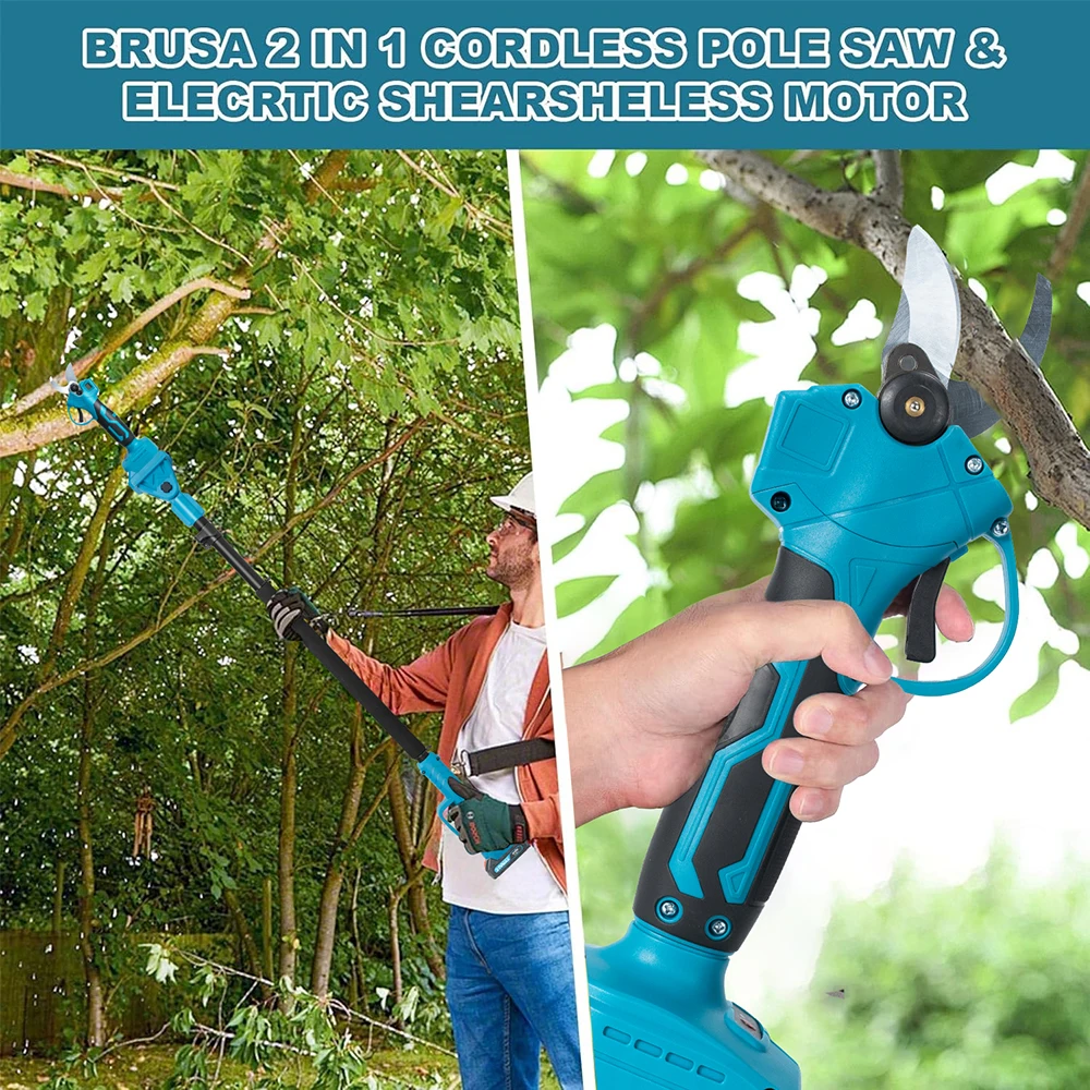 High Efficiency Fruit Tree Pruning Cutter Garden Scissors 32mm Cordless Battery