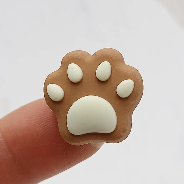 Dropshipping 1Pcs Colorful Cat Claw PVC Shoe Charm Accessories Diy Shoe Buckle Decor Fit Pins Croc Charms JIBZ Kid Party Gift A