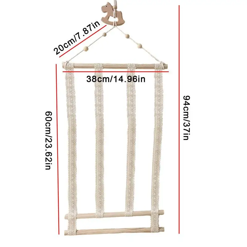 Bow Holder For Baby Girls Hair Bows Clips Storage Rack Hanging Wall Hairpin Organizer Children Hair Accessories Display Stand 6