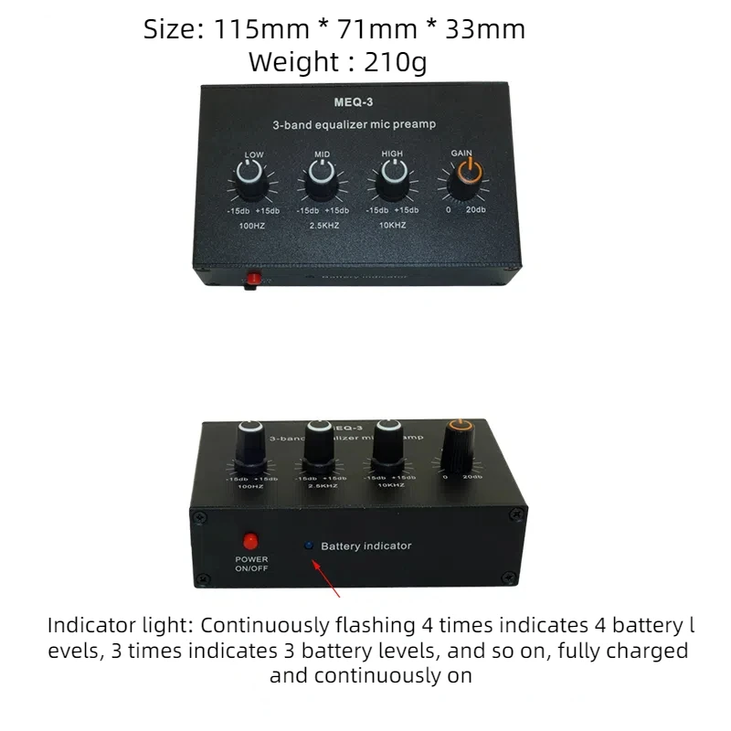 AMPLIFICATORE PER MICROFONI, Preamplificatore Microfonico Stereo Ingresso Line