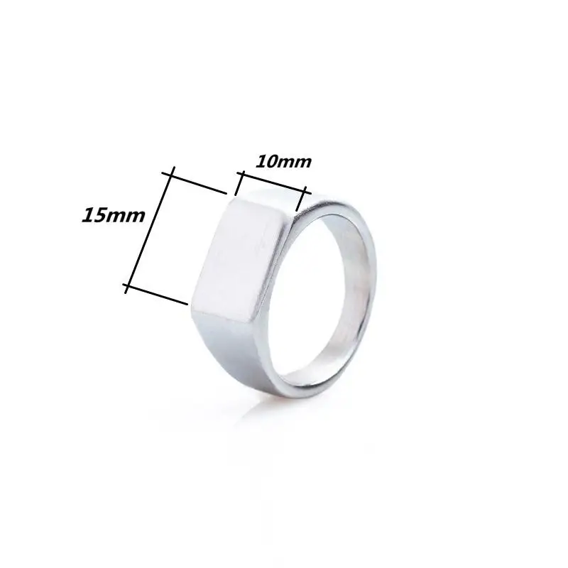Jiayiqi Classic Frosted/Smooth Tops Men's Rock Punk Rings Cool Fashion Individuality Signet Ring For Women Man Party Jewelry 2