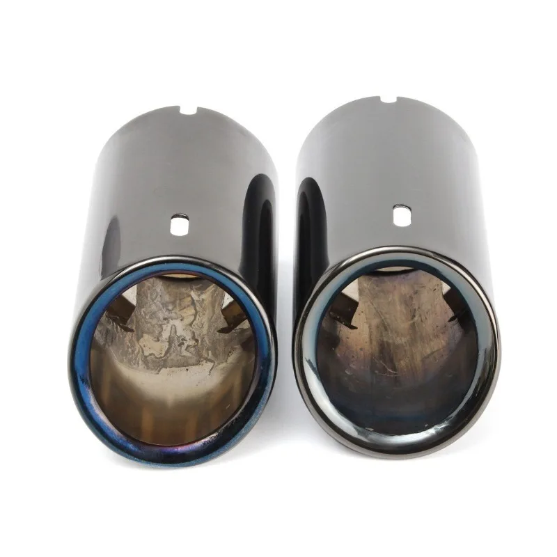 Car Exhaust Tip Muffler Pipe Cover 2pcs For Audi A4 B8 A3 A1 Q5 For VW Tiguan 2011-2015 Volkswagen Passat B7 CC 2011-2015