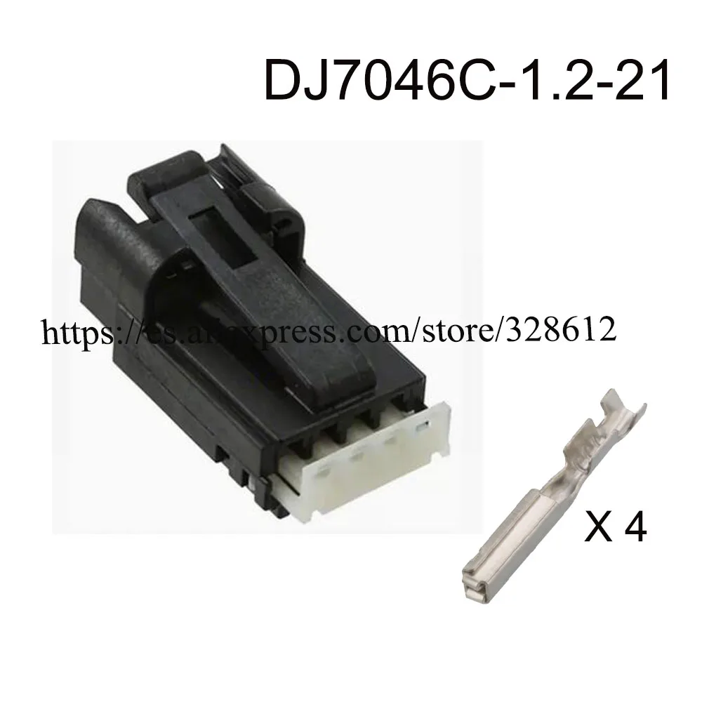 

100SET 31068-1010 DJ7046C-1.2-21 Car wire cable 4 pin Waterproof automotive connector female male Plug include terminal seal