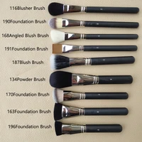 Pinceaux de maquillage pointus série M, 1 pièce, brosse de maquillage pour Contour de poudre, poils d'animaux, doublure pour les yeux, manche en bois, outil cosmétique de haute qualité 5