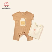

2022 Summer Baby Rompers Boys Girls Jumpsuits Newborn Short sleeve Baby Climbing Clothes Baby Romper Infant Costumes Pajamas