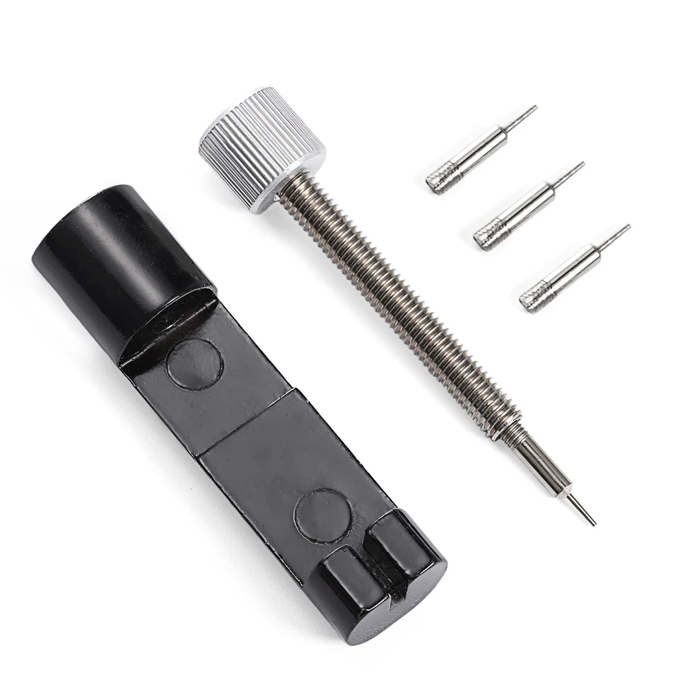 Metal Watch Strap Adjustment and Repair Tool with Adjustable Pin Remover