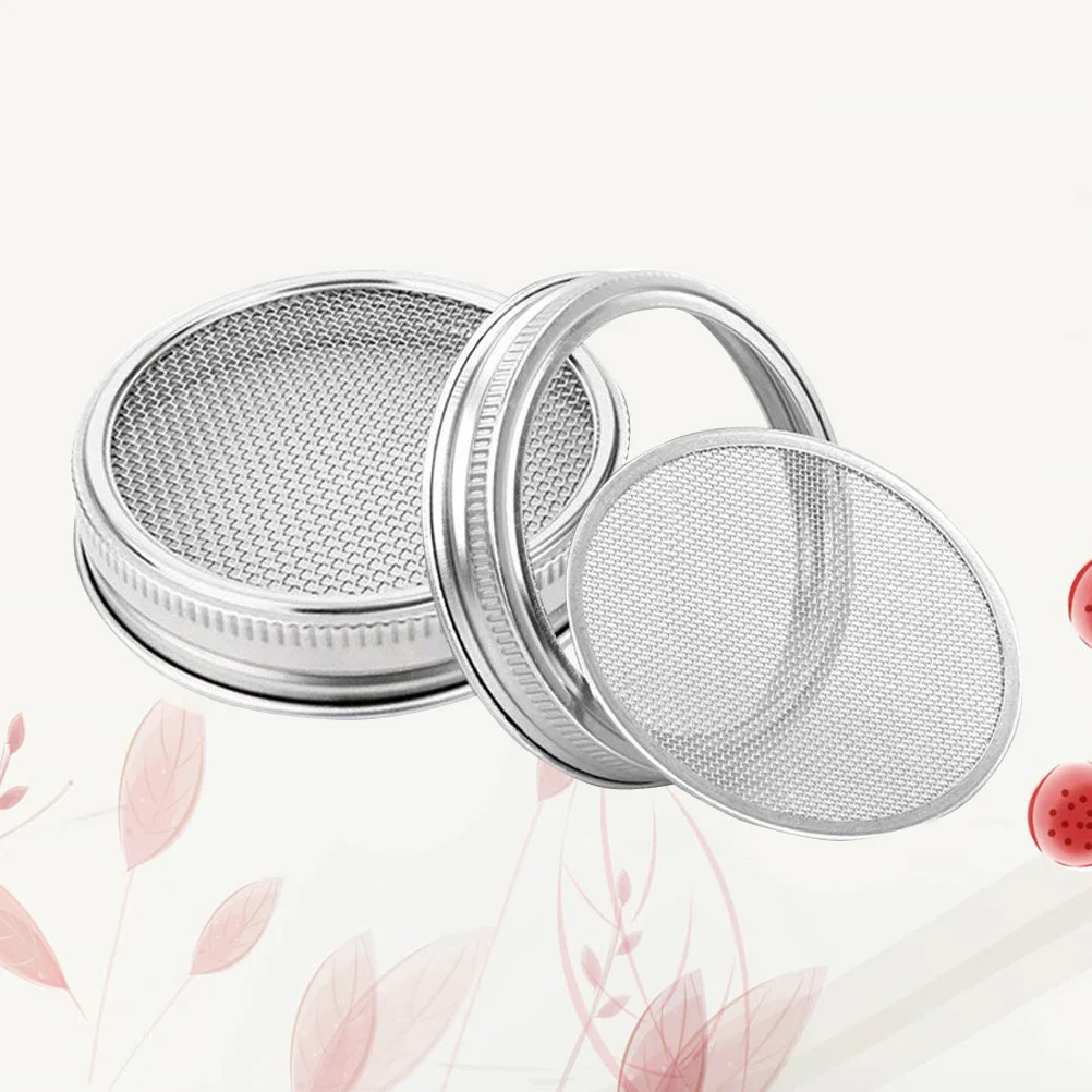 

33 Inch Sprouting Jar Lid Jar Germination Lid Wide Mouth Canning Jar Strainer Lid Cap for Grow Bean Sprouts Salad Sprouts