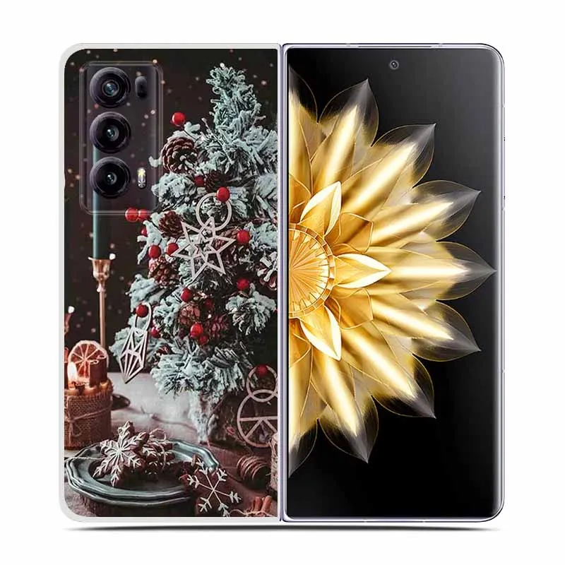 Christmas Cute Clear Hard Plastic Back Cover - Cartoon Design