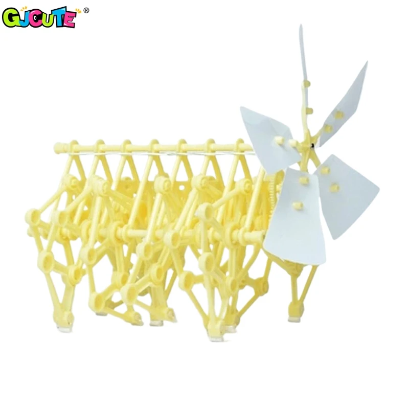 

Игрушка «сделай сам» для детей и взрослых, робот ручной работы, креативные механические Обучающие игрушки с ветром и питанием от энергии, пазл, подарки для детей